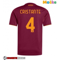 Moške Nogometnih dresov AS Roma Bryan Cristante #4 Domači 2025-26 Kratki rokavi